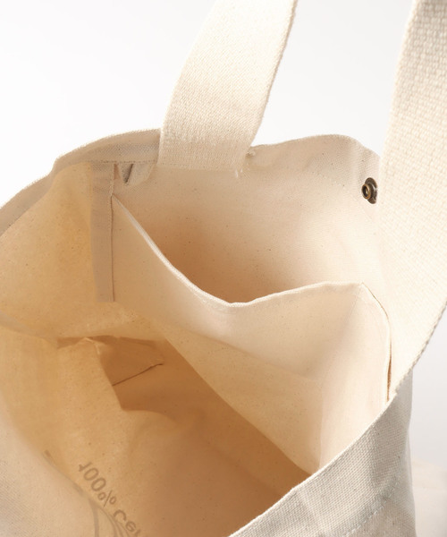 THE NORTH FACE(ザノースフェイス)の「《WEB限定》【THE NORTH FACE / ザ ノースフェイス】Organic Cotton Tote(トートバッグ・メンズ・アイボリー/カーキ/ブラック・FREE)」の10枚目の写真