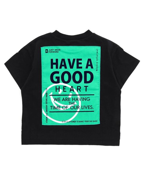 BREEZE(ブリーズ)の「WEB限定 バックプリントアップリケTシャツ(Tシャツ/カットソー・キッズ・オレンジ/ブラック/アイボリー/サックスブルー・90/100/110/120/130/140/150)」の17枚目の写真