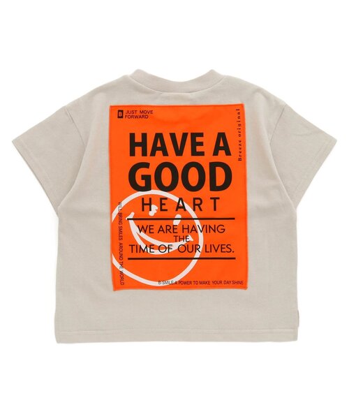 BREEZE(ブリーズ)の「WEB限定 バックプリントアップリケTシャツ(Tシャツ/カットソー・キッズ・オレンジ/ブラック/アイボリー/サックスブルー・90/100/110/120/130/140/150)」の18枚目の写真