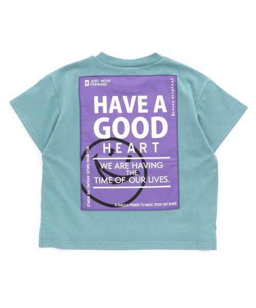 BREEZE(ブリーズ)の「WEB限定 バックプリントアップリケTシャツ(Tシャツ/カットソー・キッズ・オレンジ/ブラック/アイボリー/サックスブルー・90/100/110/120/130/140/150)」の20枚目の写真