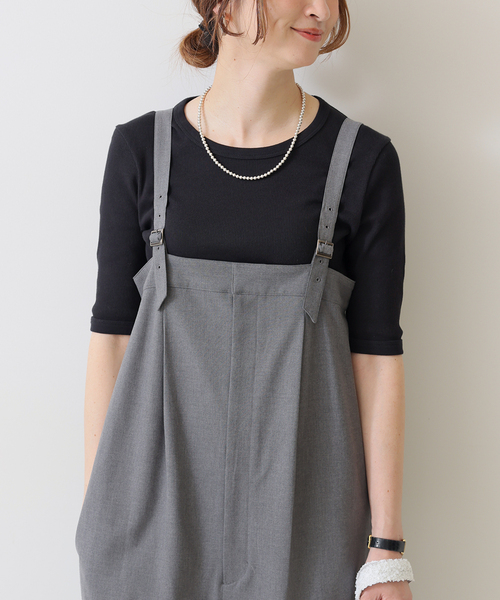 Spick & Span(スピックアンドスパン)の「コンパクトリブプルオーバー(Tシャツ/カットソー・レディース・ホワイト/ブラック/ベージュ・FREE)」の7枚目の写真