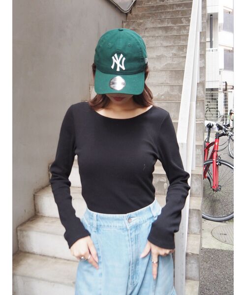 EVRIS(エヴリス)の「バックオープンリブトップス(Tシャツ/カットソー・レディース・グレー/ホワイト/ブラック・FREE)」の11枚目の写真