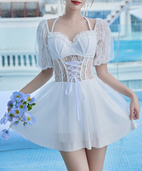 TeddyShop（テディショップ）の「レディース水着 レースコルセット