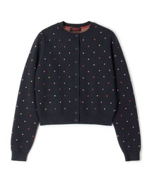 caban（キャバン）の「■コットンカシミヤ ドットジャカード クルーネックカーディガン（カーディガン/ボレロ）」
