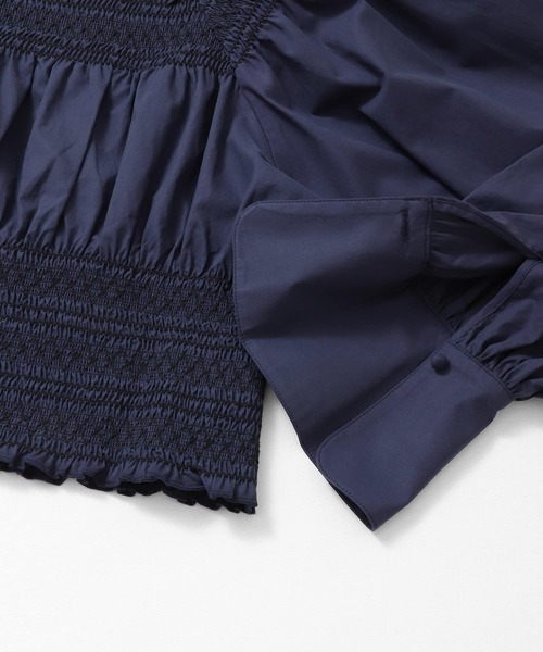 KBF（ケイビーエフ）の「スモッキングミニトップス（シャツ/ブラウス・レディース・ネイビー/アイボリー・ONE）」の15枚目の写真