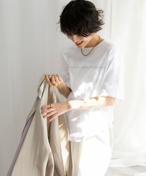NOLLEY'S（ノーリーズ）の「スーピマコットンrespireロゴT（T
