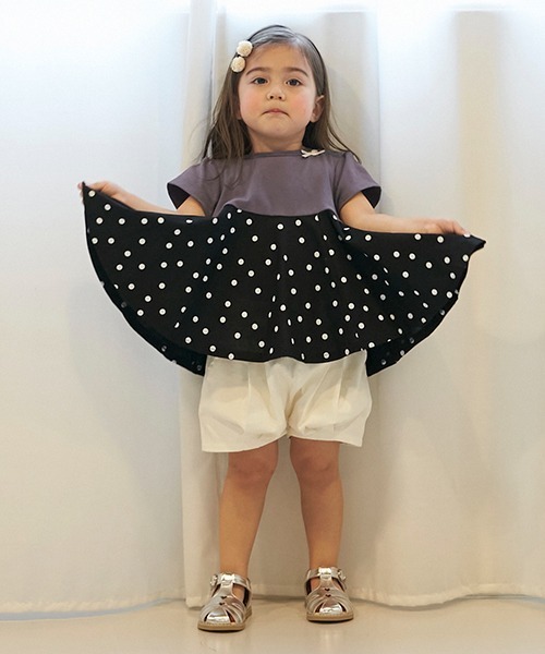 petit main(プティマイン)の「【リンク】タックバルーンショートパンツ(キッズ)(その他パンツ・キッズ・ベージュ/ラベンダー/アイボリー/ブラック/ブルー・80cm/90cm/100cm/110cm/120cm/130cm)」の17枚目の写真