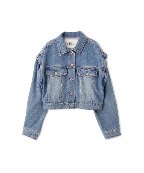 美品 CHAROL シャロル 2way トラッカー デニム ジャケット ベスト CHAROL（シャロル）の「【セットアップ対応】2wayトラッカー