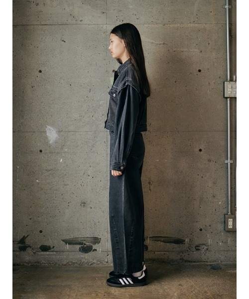美品 CHAROL シャロル 2way トラッカー デニム ジャケット ベスト CHAROL（シャロル）の「【セットアップ対応】2wayトラッカー