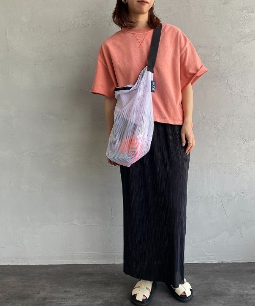 JULY NINE（ジュライナイン）の「[JULY NINE/ジュライナイン] SEQUEL メッシュショルダーバッグ（ショルダーバッグ・レディース・ブラック/オレンジ/ホワイト・ONE SIZE）」の14枚目の写真