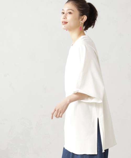 FOUND GOOD（ファウンドグッド）の「インレイチュニックワンピース（ワンピース・レディース・ブラック/ホワイト系5/グレー系5/グリーン系2・M/L）」の6枚目の写真