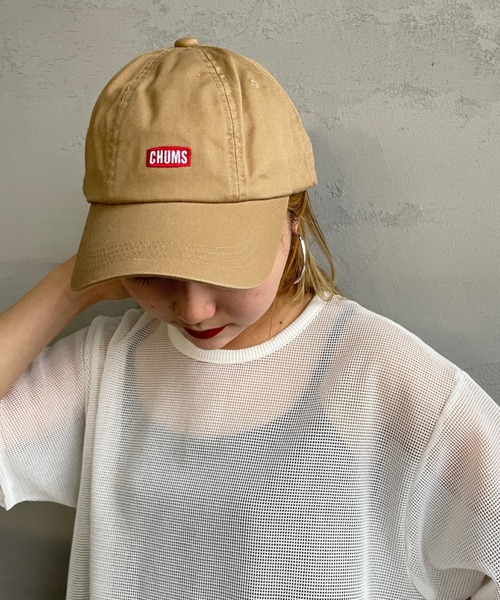 CHUMS（チャムス）の「[CHUMS/チャムス] ブランド刺繍ロゴ パイロットキャップ（キャップ・レディース・ベージュ/ネイビー/ブラック・F）」の3枚目の写真