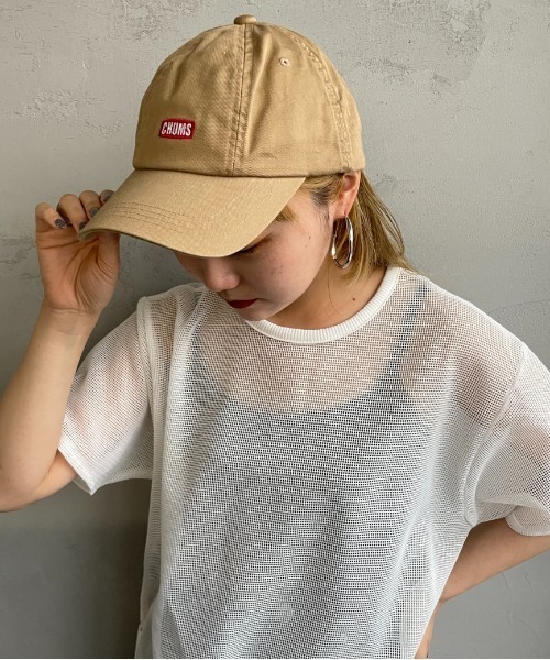 CHUMS（チャムス）の「[CHUMS/チャムス] ブランド刺繍ロゴ パイロットキャップ（キャップ・レディース・ベージュ/ネイビー/ブラック・F）」の12枚目の写真
