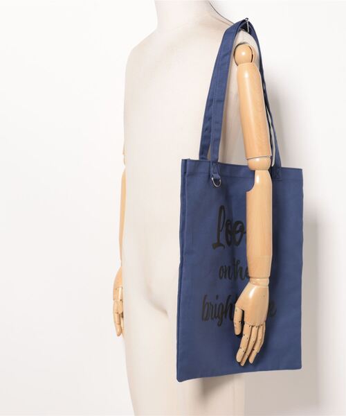 SPINNS（スピンズ）の「コットントートバッグ LOOK（トートバッグ・メンズ・ネイビー/オフホワイト/イエロー・ONESIZE）」の7枚目の写真