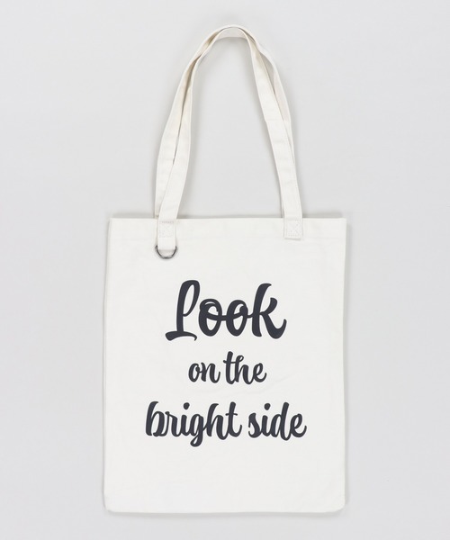 SPINNS（スピンズ）の「コットントートバッグ LOOK（トートバッグ・メンズ・ネイビー/オフホワイト/イエロー・ONESIZE）」の2枚目の写真