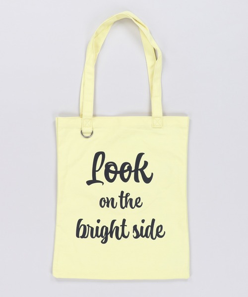 SPINNS（スピンズ）の「コットントートバッグ LOOK（トートバッグ・メンズ・ネイビー/オフホワイト/イエロー・ONESIZE）」の3枚目の写真