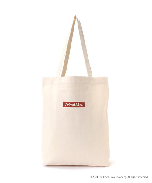 AVIREX（アヴィレックス）の「AVIREX / Coca-Cola 90'S CHARACTER BAG（トートバッグ・レディース・キナリ・FREE）」の4枚目の写真
