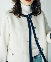 sail | 【sail】ノーカラージャケット　小さいサイズ【低身長・小柄女性向けサイズ】(ノーカラージャケット)