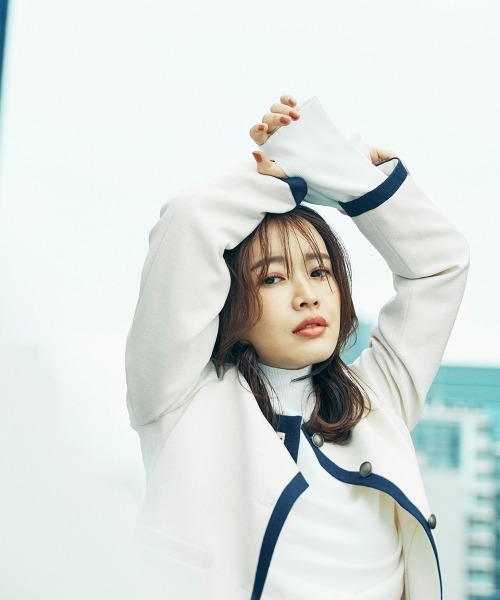 sail(サイル)の「【sail】ノーカラージャケット 小さいサイズ【低身長・小柄女性向けサイズ】(ノーカラージャケット・レディース・アイボリー/モカ・PS/PS(XS-S))」の5枚目の写真