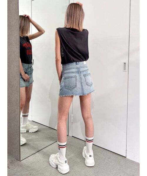 GYDA(ジェイダ)の「YACHT CLUBサガラTシャツ(タンクトップ・レディース・チャコールグレー/オフホワイト/ブラック・FREE)」の14枚目の写真