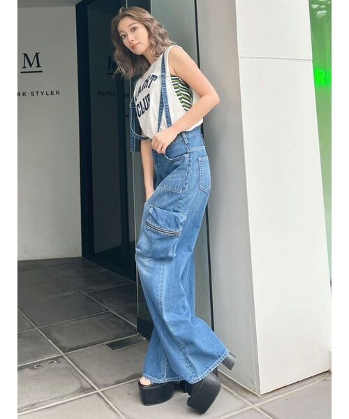 GYDA(ジェイダ)の「YACHT CLUBサガラTシャツ(タンクトップ・レディース・チャコールグレー/オフホワイト/ブラック・FREE)」の21枚目の写真