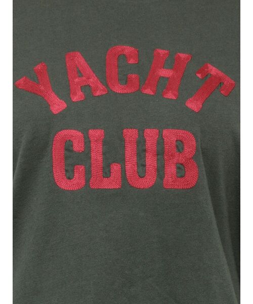 GYDA(ジェイダ)の「YACHT CLUBサガラTシャツ(タンクトップ・レディース・チャコールグレー/オフホワイト/ブラック・FREE)」の4枚目の写真