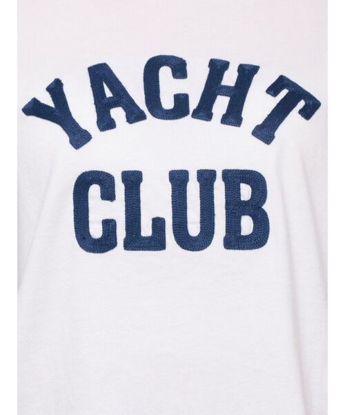GYDA(ジェイダ)の「YACHT CLUBサガラTシャツ(タンクトップ・レディース・チャコールグレー/オフホワイト/ブラック・FREE)」の6枚目の写真