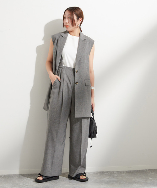 【24SS美品】ジャーナルスタンダードレサージュ サスペンダーツキPEトロパンツ 24SS美品】ジャーナルスタンダードレサージュ サスペンダーツキ