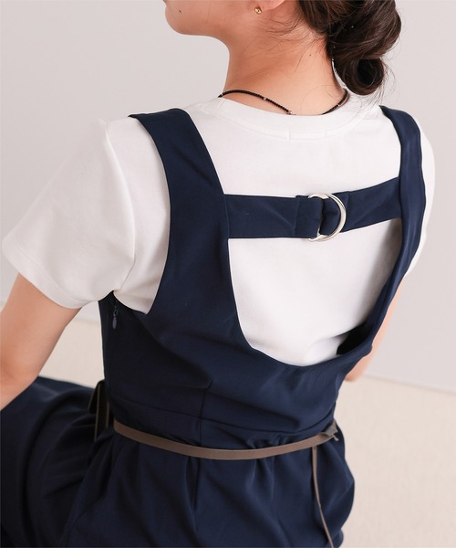 miette(ミエット)の「ウエストカットワンピース(ワンピース・レディース・ネイビー/チャコール・FREE)」の11枚目の写真