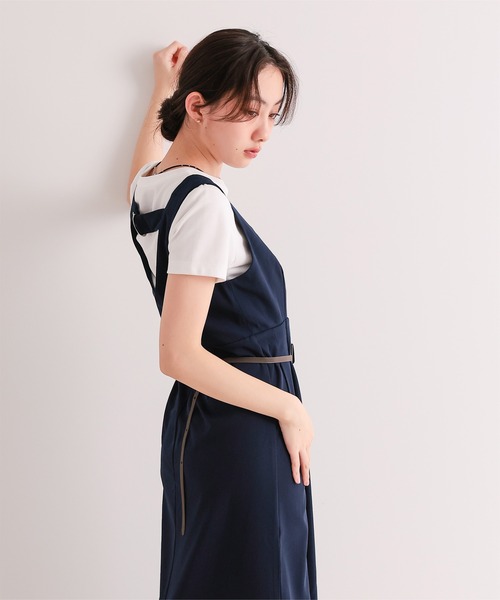 miette(ミエット)の「ウエストカットワンピース(ワンピース・レディース・ネイビー/チャコール・FREE)」の12枚目の写真