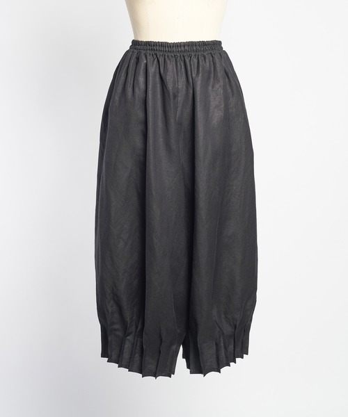 gomme(ゴム)の「Li/Rキャンバス ヘムタックパンツ(その他パンツ・レディース・ブラック・MEDIUM)」の7枚目の写真