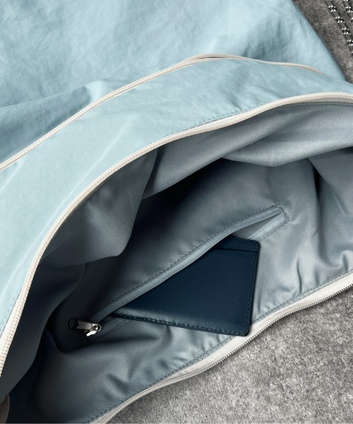 CPCM（シーピーシーエム）の「配色パラコードBIGショルダー（ショルダーバッグ・レディース・ブラック/アイボリー/ブルー・FREE）」の10枚目の写真