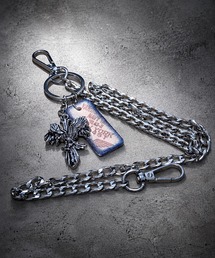 1004ST（イチマルマルヨンエスティー）の「【1004ST】シルバー ウオレットチェーン キーリング (MA)（ウォレットチェーン）」