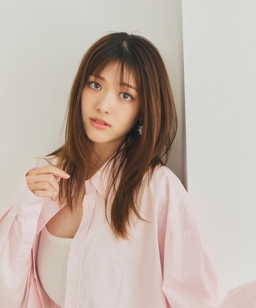 LANTINAM(ランティナム)の「【ユニセックス】ベーシックシャツ(シャツ/ブラウス・レディース・ピンク/ライトブルー・FREE)」の18枚目の写真