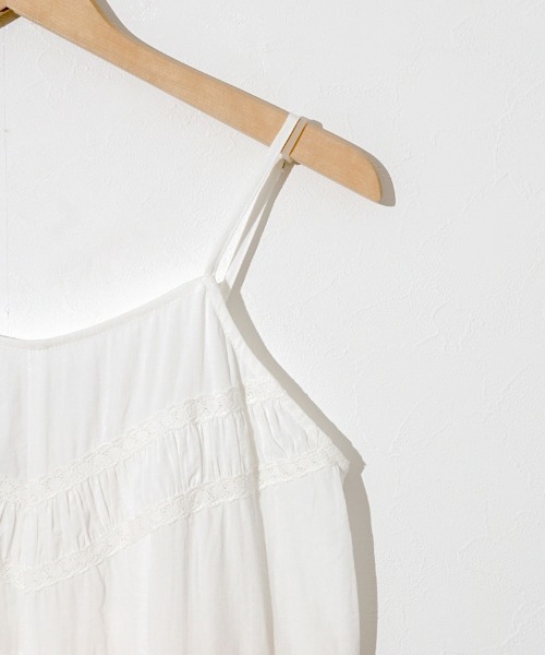flower（フラワー）の「レーシーキャミワンピース（ワンピース・レディース・ホワイト/イエロー・FREE）」の17枚目の写真
