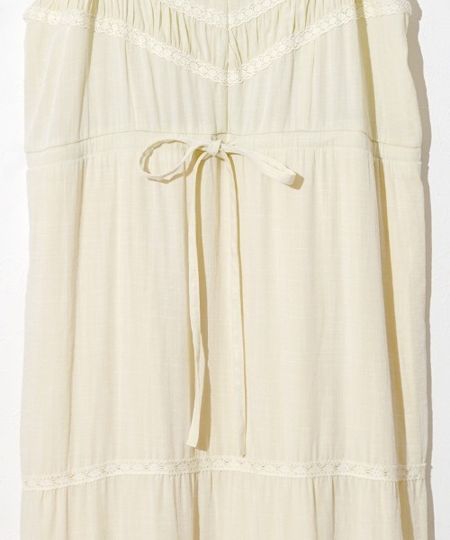 flower（フラワー）の「レーシーキャミワンピース（ワンピース・レディース・ホワイト/イエロー・FREE）」の11枚目の写真
