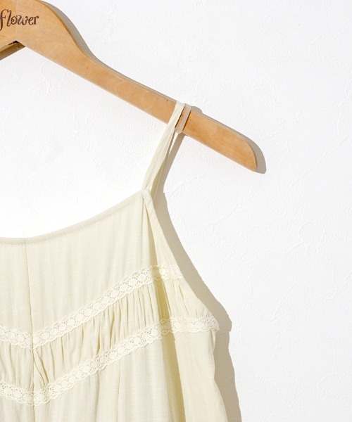 flower（フラワー）の「レーシーキャミワンピース（ワンピース・レディース・ホワイト/イエロー・FREE）」の13枚目の写真