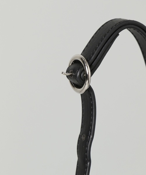 A part by(アパートバイ)の「スクエアミニショルダー(ショルダーバッグ・レディース・ブラック/ライトブルー・FREE)」の15枚目の写真