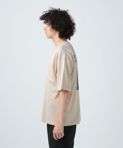 CHARI&CO（チャリアンドコー）の「【CHARI&CO SAFE RIDE for BAYFLOW】フットボールTシャツ（Tシャツ/カットソー・メンズ・チャコール/ライトベージュ・MEDIUM/LARGE）」の8枚目の写真