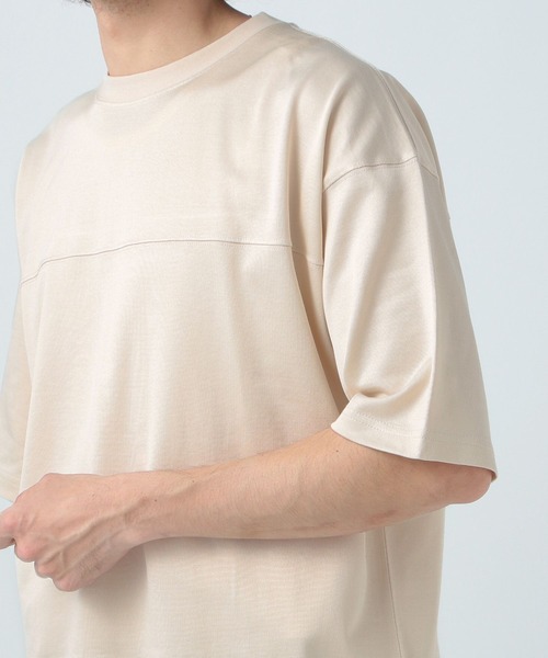 CHARI&CO（チャリアンドコー）の「【CHARI&CO SAFE RIDE for BAYFLOW】フットボールTシャツ（Tシャツ/カットソー・メンズ・チャコール/ライトベージュ・MEDIUM/LARGE）」の11枚目の写真