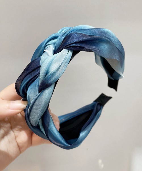 Miniministore（ミニミニストア）の「三つ編みカチューシャ 韓国風 ヘアバンド（カチューシャ・レディース・パープル/カーキ/グレー/ブルー/ブラウン・FREE）」の17枚目の写真