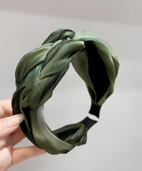 Miniministore（ミニミニストア）の「三つ編みカチューシャ 韓国風 ヘアバンド（カチューシャ・レディース・パープル/カーキ/グレー/ブルー/ブラウン・FREE）」の18枚目の写真