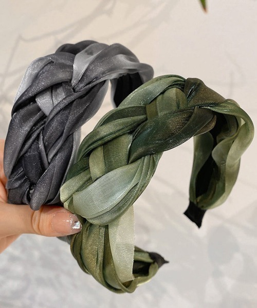Miniministore（ミニミニストア）の「三つ編みカチューシャ 韓国風 ヘアバンド（カチューシャ・レディース・パープル/カーキ/グレー/ブルー/ブラウン・FREE）」の19枚目の写真