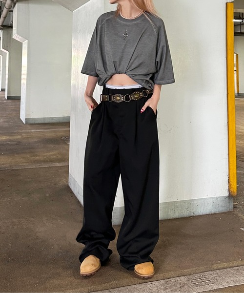 sedacle（セダクル）の「裾タブ2wayスラックス（スラックス・メンズ・ブラック/グレー・LARGE/MEDIUM/SMALL）」の8枚目の写真