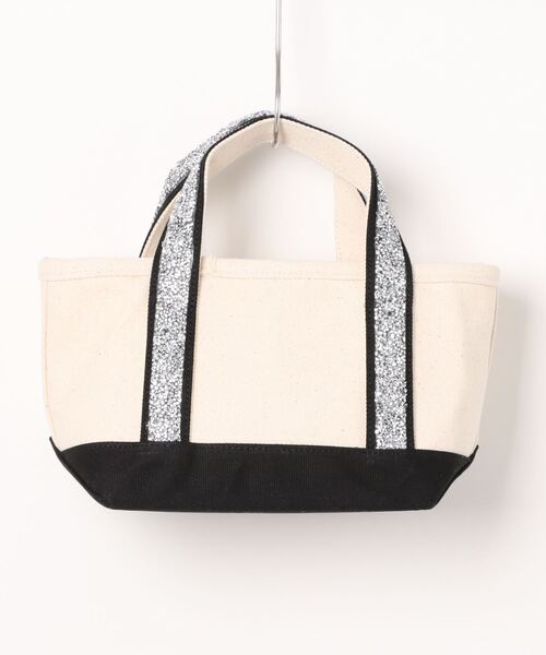 cache cache(カシュ カシュ)の「カシュカシュ cachecache / ハンドルホットフィックスキャンバストートバッグ(トートバッグ・レディース・グレー/ブラック/ブルー/イエロー/ブラウン・FREE)」の9枚目の写真