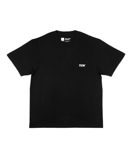 HANA ロゴ Tシャツ M 黒 YEN スモール ロゴ Tシャツ（Tシャツ/カットソー）｜YEN TOWN