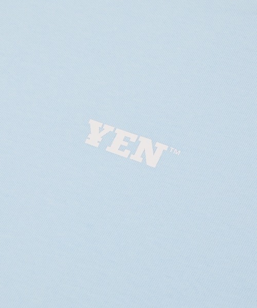 YEN TOWN MARKET(イェンタウンマーケット)の「YEN スモール ロゴ Tシャツ(Tシャツ/カットソー・メンズ・ライトブルー/ブラック/ホワイト・L/M/XL)」の9枚目の写真