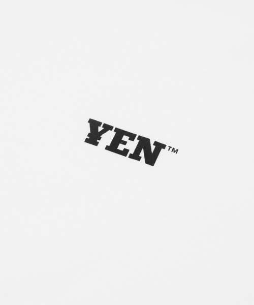 YEN TOWN MARKET(イェンタウンマーケット)の「YEN スモール ロゴ Tシャツ(Tシャツ/カットソー・メンズ・ライトブルー/ブラック/ホワイト・L/M/XL)」の7枚目の写真