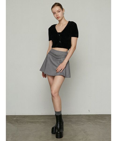 EMODA（エモダ）の「ダブルベルトプリーツスカート（スカート・レディース・グレー/ベージュ/ブラック・SMALL/MEDIUM）」の12枚目の写真