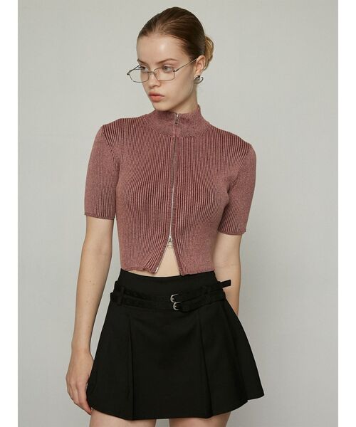 EMODA（エモダ）の「ダブルベルトプリーツスカート（スカート・レディース・グレー/ベージュ/ブラック・SMALL/MEDIUM）」の15枚目の写真